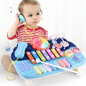اسباب بازی پیانو 6 کاره موزیکال و چراغدار آموزشی Electric Musical Piano Toy_اسباب بازی